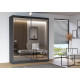 Idzczak Skapis MULTI 20 (203) Spogulis 203 cm Profils LED 200 Grafīts