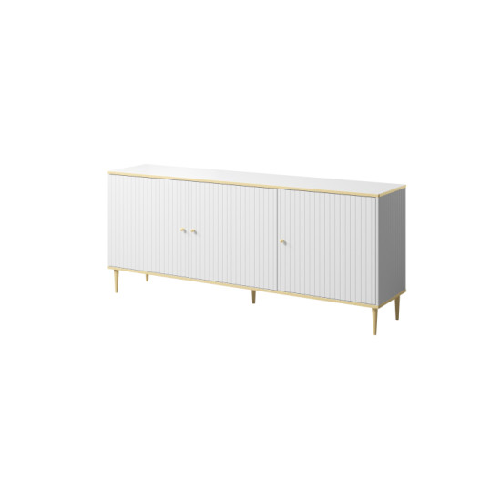 GLAMOUR DRAWER 180 WHITE MAT/ WHITE MAT+GOLD