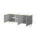 GLAMOUR DRAWER 180 WHITE MAT/ WHITE MAT+GOLD