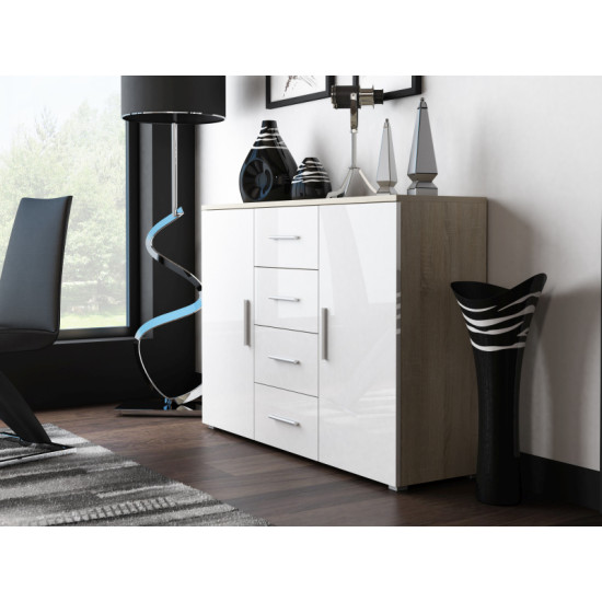 UNI DRAWER OAK SONOMA/WHITE GLOSS