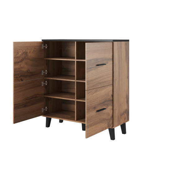 LOTAS DRAWER 110 (4D) WOTAN OAK/ MELNS