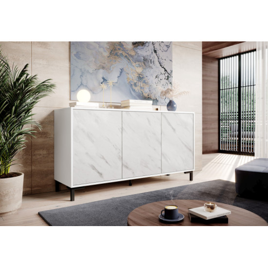 Kumode MARMO KOM150/3D balta