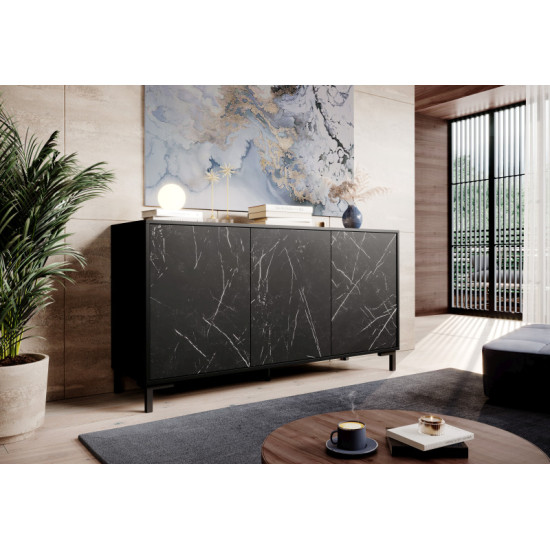 MARMO kumode KOM150/3D melna