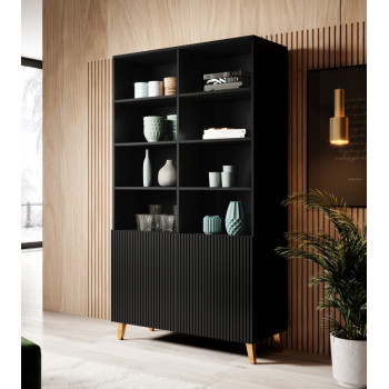 PAFOS BOOKCASE BLACK MAT / BLACK MAT PAFOS BOOKCASE BLACK MAT / BLACK MAT