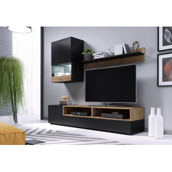 PAT sekcija melns matēts/lefkas ozols PAT sekcija melns matēts/lefkas ozols