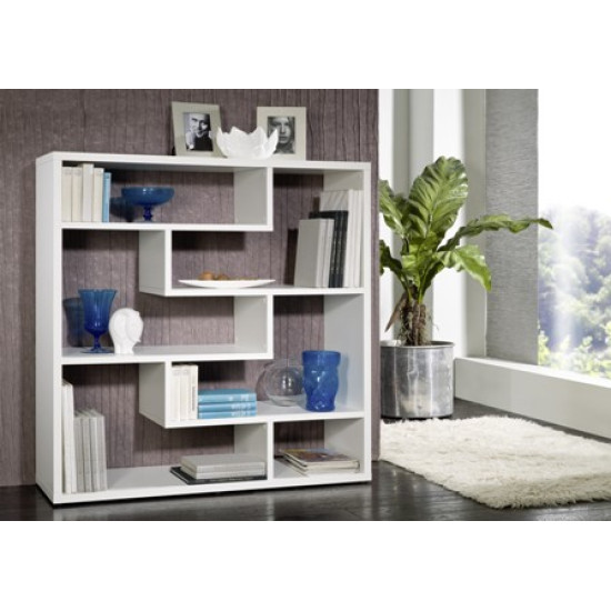 БЕЛЫЙ КНИЖНЫЙ ШКАФ QUBE БЕЛЫЙ КНИЖНЫЙ ШКАФ QUBE