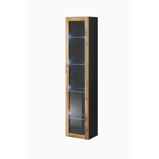 VIGO GLASS ЧЕРНЫЙ/ДУБ ВОТАН 180
