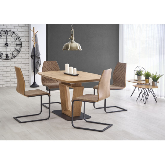 BLACKY стол раздвижной, золотой дуб (3шт=1шт) BLACKY стол раздвижной, золотой дуб (3шт=1шт)