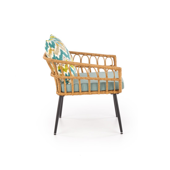 Садовое кресло GARDENA 1S кресло (70x58x71cm) черный/натуральный/серый 