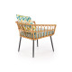 Садовое кресло GARDENA 1S кресло (70x58x71cm) черный/натуральный/серый 