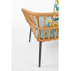 Садовый стул GARDENA 2S (140x58x71cm) черный/натуральный/серый 