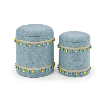 GRADO komplekt, 2 poufi, sinine (1p=1tk) GRADO komplekt, 2 poufi, sinine (1p=1tk)
