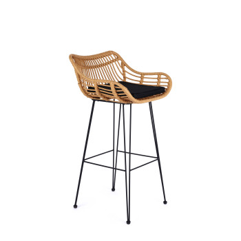 Taburet H105 naturaalne/must (1p=2tk) Taburet H105 naturaalne/must (1p=2tk)