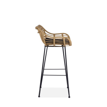 Taburet H105 naturaalne/must (1p=2tk) Taburet H105 naturaalne/must (1p=2tk)