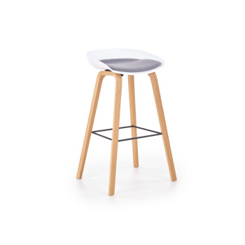 Taburet H86 valge/hall (1p=2tk) Taburet H86 valge/hall (1p=2tk)