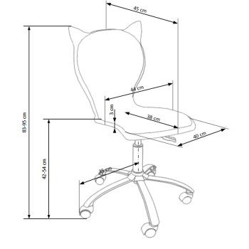 KITTY 2 молодежное кресло бело-розовое KITTY 2 молодежное кресло бело-розовое