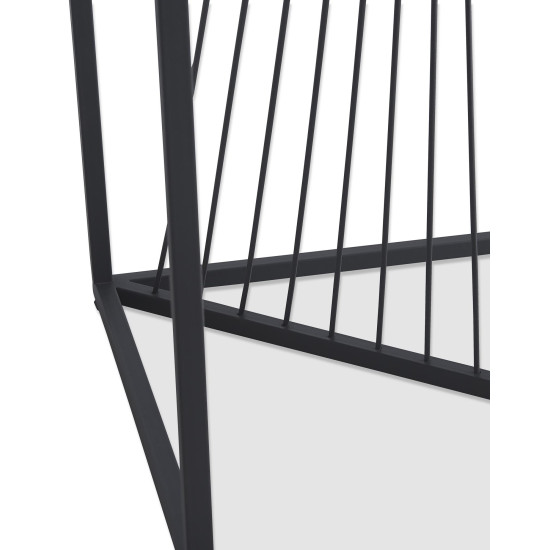 INFINITY 2 SQUARE, журнальный столик, мрамор серый/чёрный (2р=1шт)