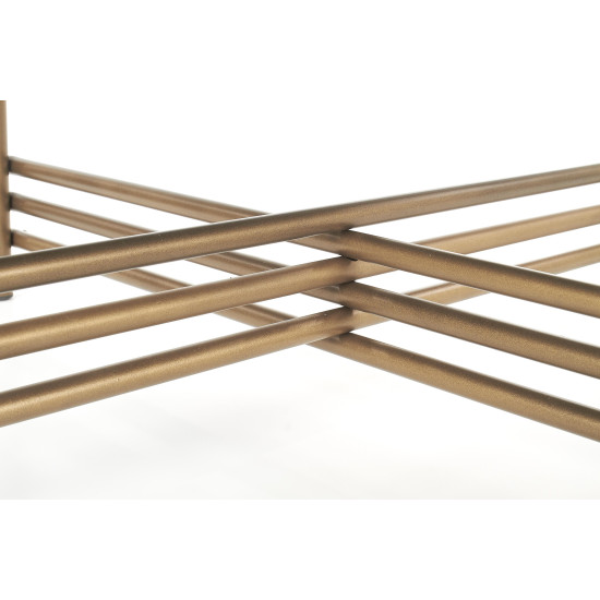 Diivanilaua raam ISMENA - kuldne, lauaplaat - must (1p=1tk)