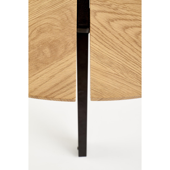 Kohvilaua raam LUANA - must, lauaplaat - kuldne tamm (1p=1tk)