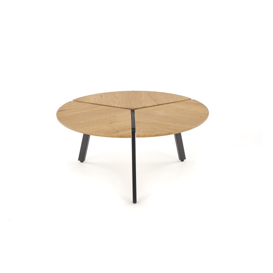 Kohvilaua raam LUANA - must, lauaplaat - kuldne tamm (1p=1tk)