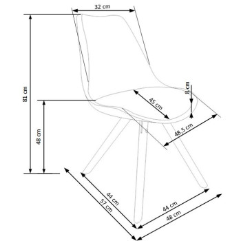 K201 черный стул (1п=4шт) K201 черный стул (1п=4шт)