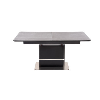 МАРТИН столешница раздвижная - темно-серая, ножка - черная (3п=1шт) МАРТИН столешница раздвижная - темно-серая, ножка - черная (3п=1шт)