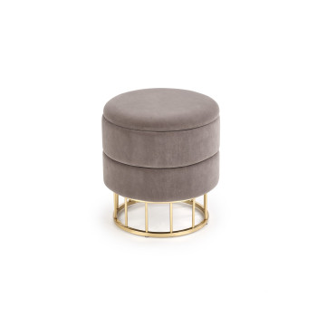 Пуф MINTY серый/золотой (1п=1шт)