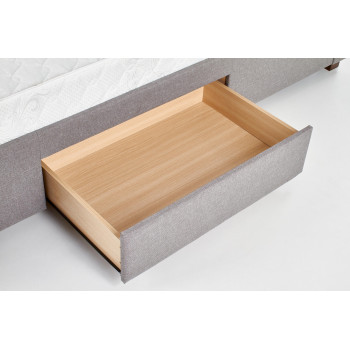 MODENA 160 см мягкая кровать с ящиками серая (6р=1шт) MODENA 160 см мягкая кровать с ящиками серая (6р=1шт)