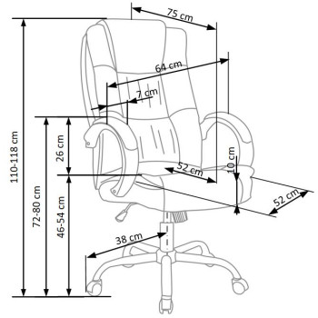 RELAX серое офисное кресло RELAX серое офисное кресло