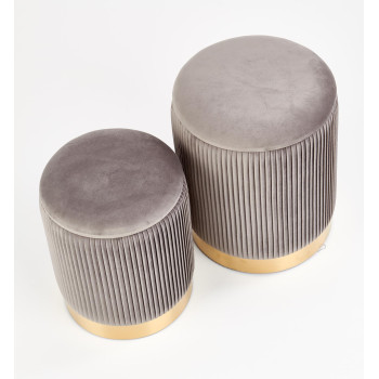 MONTY 2 pufu komplekts, pelēks (1p=1komplekts)