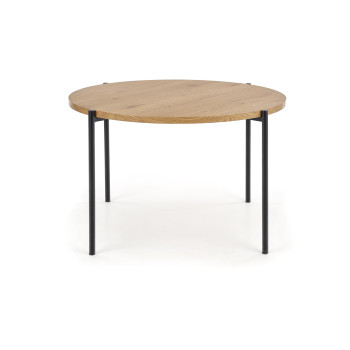 MORGAN круглый стол дуб золото/черный (1шт=1шт) MORGAN круглый стол дуб золото/черный (1шт=1шт)