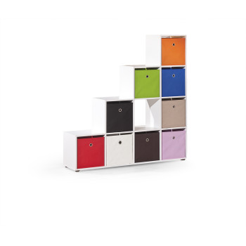 CABOTO grāmatu skapis balts (2p=1gab)