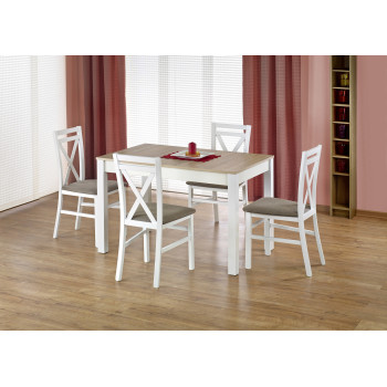 MAURYCY стол дуб сонома/белый (2шт=1шт) MAURYCY стол дуб сонома/белый (2шт=1шт)