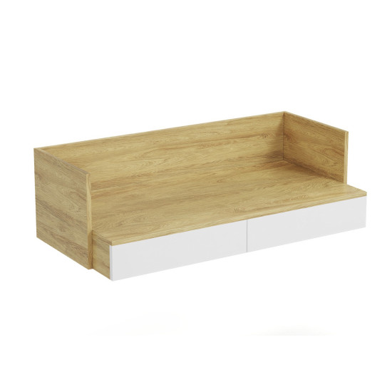 MOBIUS DESK 2S korpuss: dabīgs hikors, priekšpuses - Alpu balts (1p=1gab) MOBIUS DESK 2S korpuss: dabīgs hikors, priekšpuses - Alpu balts (1p=1gab)