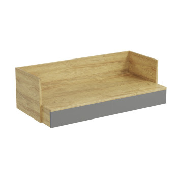 MOBIUS DESK 2S korpuss: dabīgs hikors, priekšpuses - putekļaini pelēkas (1p=1gab) MOBIUS DESK 2S korpuss: dabīgs hikors, priekšpuses - putekļaini pelēkas (1p=1gab)