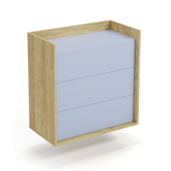 MOBIUS CHEST 3S korpuss: dabīgs hikors, priekšpuses - horizonta zila (1p=2gab) MOBIUS CHEST 3S korpuss: dabīgs hikors, priekšpuses - horizonta zila (1p=2gab)