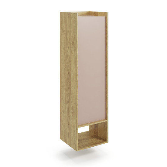 MOBIUS BOOKCASE 1D корпус: натуральный гикори, фасады - антично-розовый (2шт=1шт)