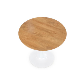 СТИНГ столешница - натуральный, ножка - белый (3п=1п) СТИНГ столешница - натуральный, ножка - белый (3п=1п)