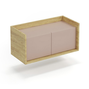 MOBIUS LOW CABINET 2D korpuss: dabīgs hikorijs, fasādes - antīki rozā (1p=1gab) MOBIUS LOW CABINET 2D korpuss: dabīgs hikorijs, fasādes - antīki rozā (1p=1gab)