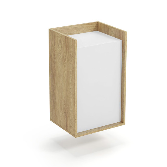 MOBIUS CABINET 1D корпус: натуральный гикори, фасады - альпийский белый (1п=1шт)