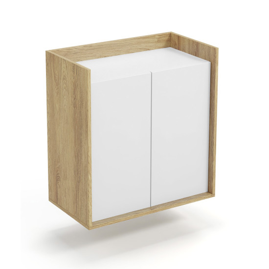 MOBIUS CABINET 2D korpuss: dabīgs hikors, fasādes - Alpu balts (1p=1gab) MOBIUS CABINET 2D korpuss: dabīgs hikors, fasādes - Alpu balts (1p=1gab)