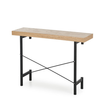 INFERNO konsoles galds dabīgais ozols - melns (1p=1gab)