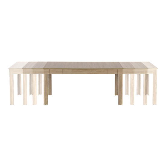 Стол SEWERYN 160/300 см из дуба сонома (160-300x90x76 см) (3р=1шт)