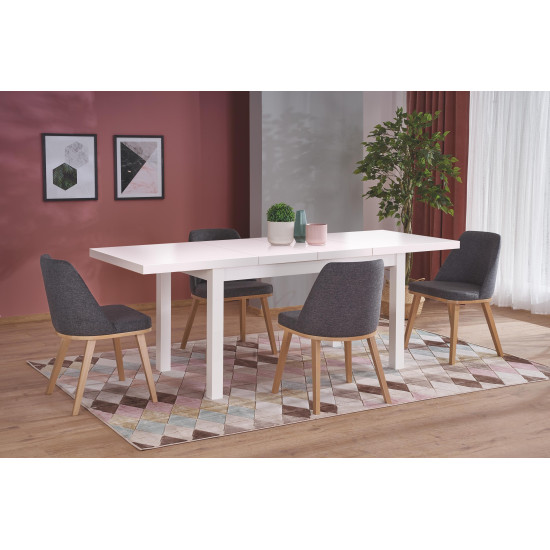 Стол раздвижной TIAGO 2 140-220/80 столешница: белая, ножки: белые (3р=1шт) Стол раздвижной TIAGO 2 140-220/80 столешница: белая, ножки: белые (3р=1шт)
