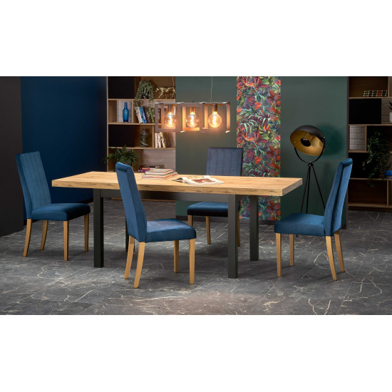 Стол раздвижной TIAGO 140-220/80 столешница: крафтовый дуб, ножки: черный (3р=1шт) Стол раздвижной TIAGO 140-220/80 столешница: крафтовый дуб, ножки: черный (3р=1шт)