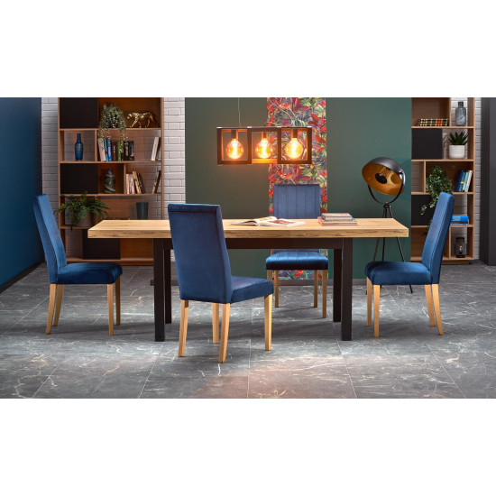 Стол раздвижной TIAGO 140-220/80 столешница: крафтовый дуб, ножки: черный (3р=1шт) Стол раздвижной TIAGO 140-220/80 столешница: крафтовый дуб, ножки: черный (3р=1шт)