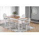 Стол WINDSOR раздвижной 160-240x90x76 см тёмный дуб/белый (2шт=1шт) Стол WINDSOR раздвижной 160-240x90x76 см тёмный дуб/белый (2шт=1шт)