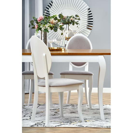 Стол WINDSOR раздвижной 160-240x90x76 см тёмный дуб/белый (2шт=1шт) Стол WINDSOR раздвижной 160-240x90x76 см тёмный дуб/белый (2шт=1шт)
