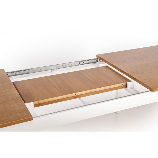 Стол WINDSOR раздвижной 160-240x90x76 см тёмный дуб/белый (2шт=1шт) Стол WINDSOR раздвижной 160-240x90x76 см тёмный дуб/белый (2шт=1шт)
