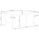 Стол WINDSOR раздвижной 160-240x90x76 см тёмный дуб/белый (2шт=1шт) Стол WINDSOR раздвижной 160-240x90x76 см тёмный дуб/белый (2шт=1шт)